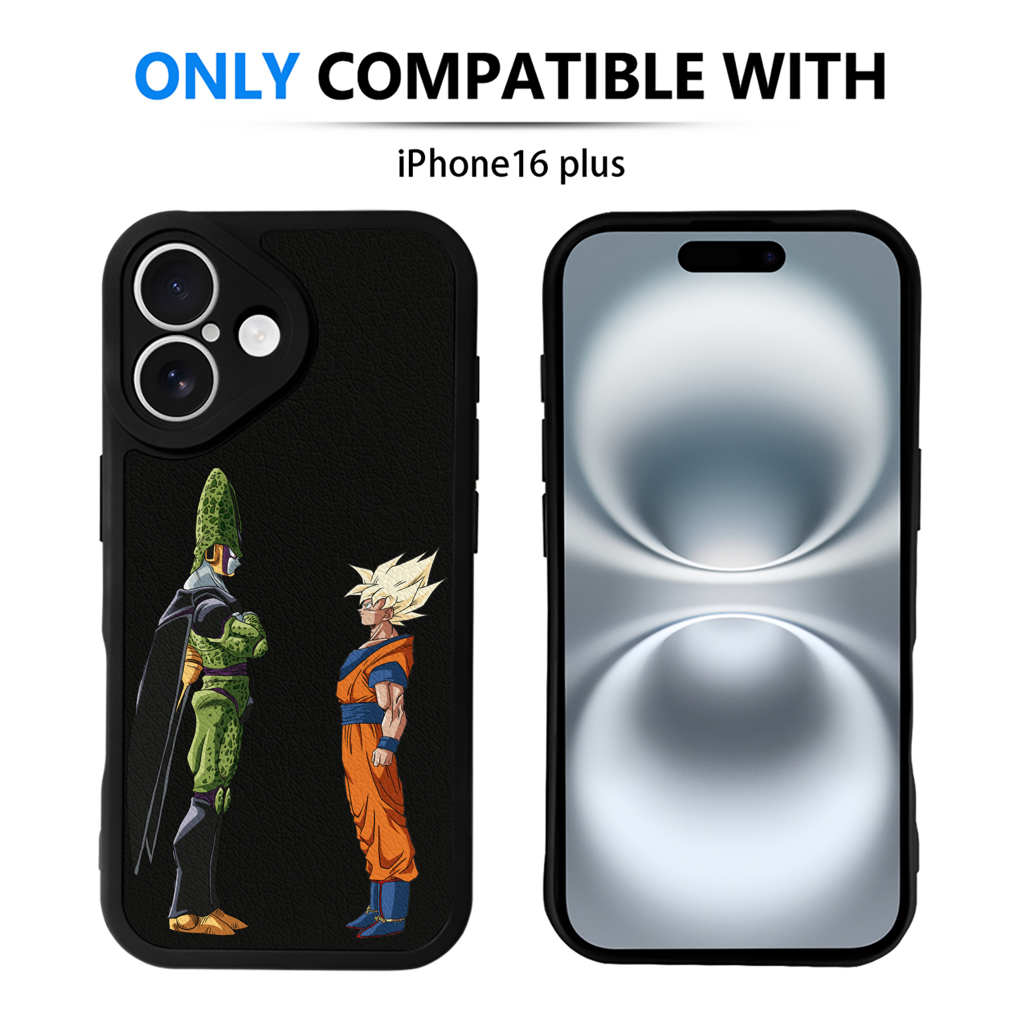 （画像用） ドラゴンボール DRAGON BALL 【iPhone 16シリーズ対応】シリコンスマホケース（レザー調） 材質：シリコン